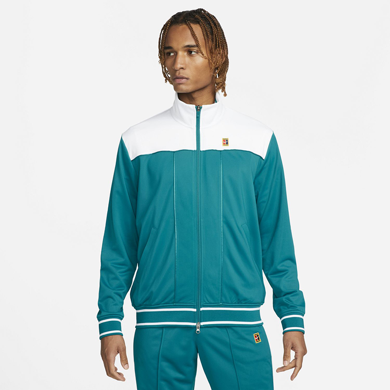 prose And team wherever Fromuth Tennis - Nike Court Heritage Tennis Jacket (M) (Bright Spruce)
