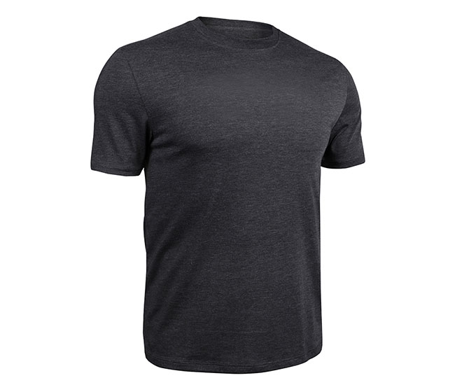 2UNDR All Day Crew Tee (M) (Heathered Charcoal)