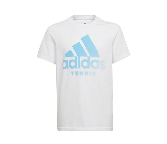 adidas Youth Tennis Category Graphic Tee (White)