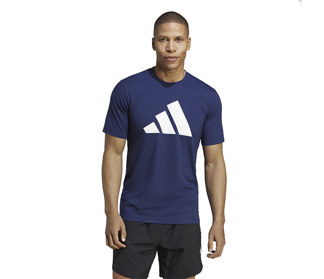 adidas Train Essentials Feel Ready Logo Tee (M) (Dark Blue)