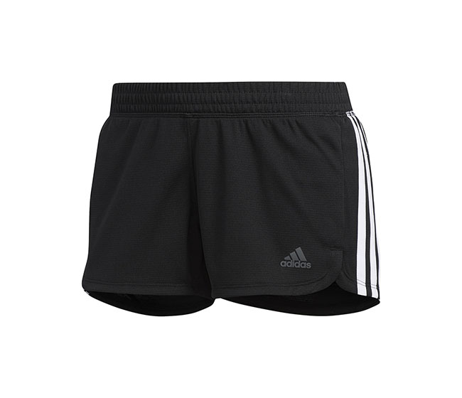adidas Pacer 3 Stripe Knit Short (W) (Black)