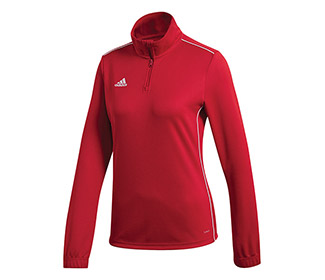 adidas Core Training 1/2 Zip Top (W) (Red)