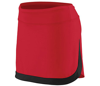 Augusta Color Block Skirt (W) (Red/Black)