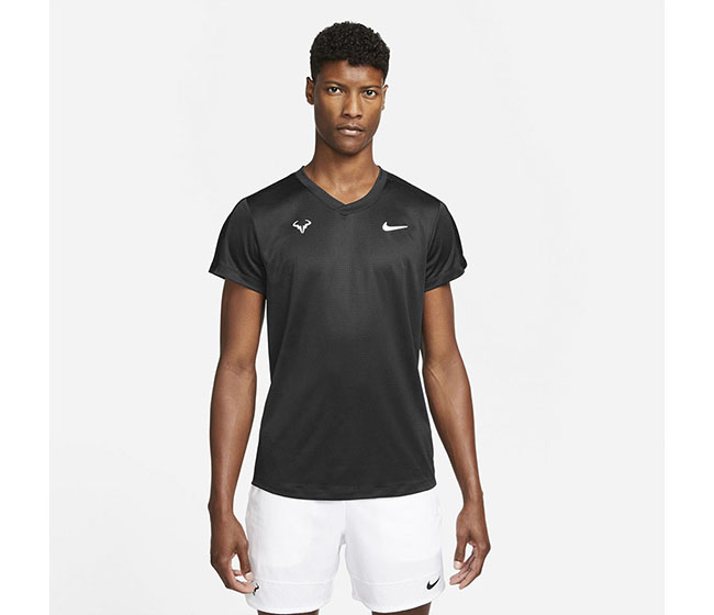 Nike Rafa Challenger Short Sleeve Top (M) (Black)