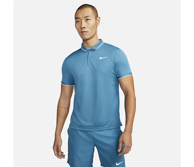 Nike Court DriFit Victory Polo (M) (Blue)
