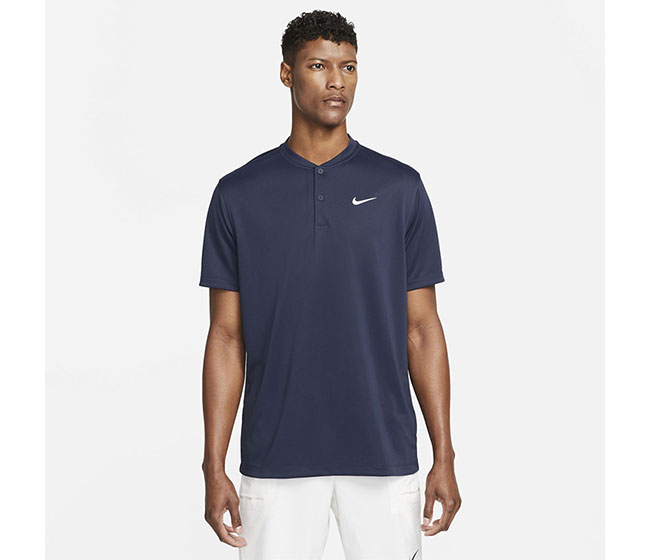 Nike Court Dri-FIT Blade Solid Polo (M) (Navy)