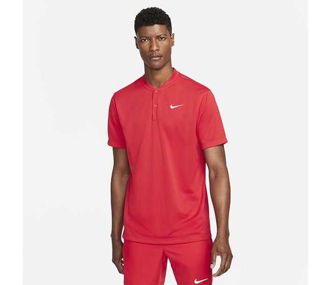 Fromuth Racquet Sports - Nike Court Dri-FIT Blade Solid Polo (M) (Red)
