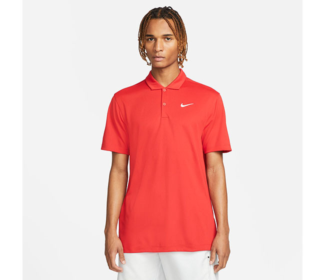 Nike Court Dri-FIT Solid Polo (M) (Red)