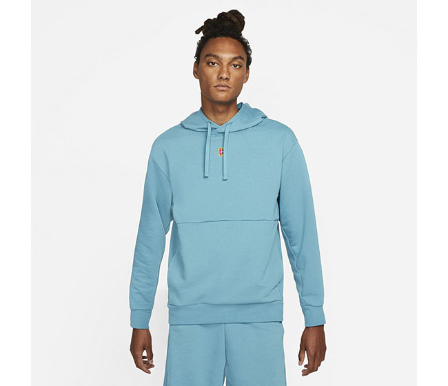 Nike Court Fleece Heritage Hoodie (M) (Blue)