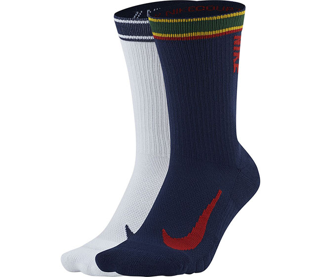 Nike Court Multiplier Max Crew Sock (2 Pair) (Binary Blue/White)