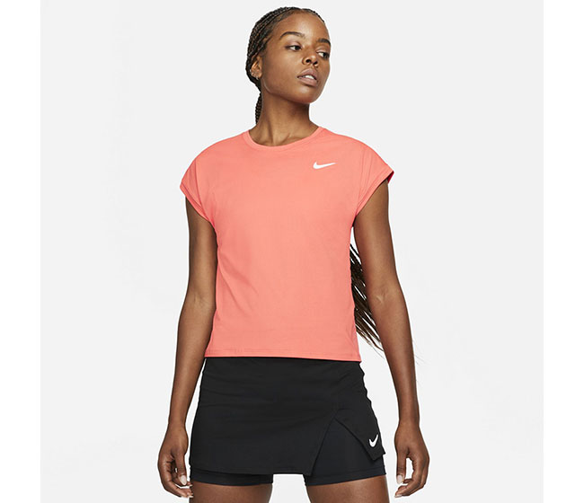 Nike Court Victory Short Sleeve Top (W) (Orange)