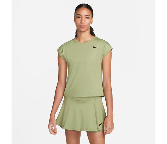 Nike Court Victory Short Sleeve Top (W) (Green)