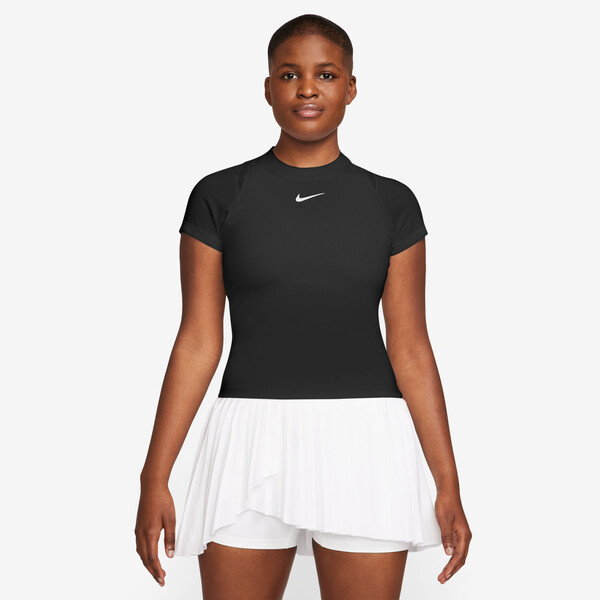 Nike Court Advantage Short Sleeve Top (W) (Black)