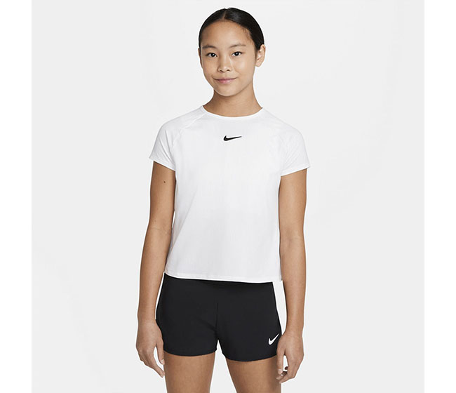 Nike Court Victory Short Sleeve Top (G) (White)