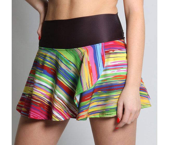 Faye+Florie Colorstripe Print Holly Skirt (W) (Multi)