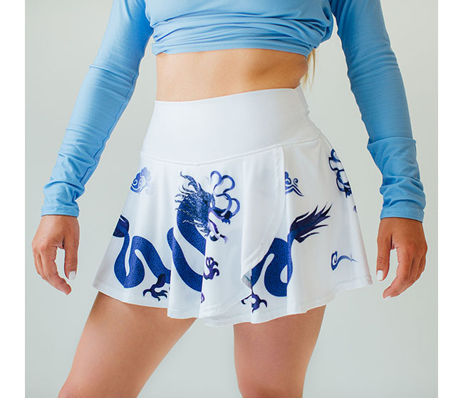 Faye+Florie Dragon Print Holly Skirt (W)