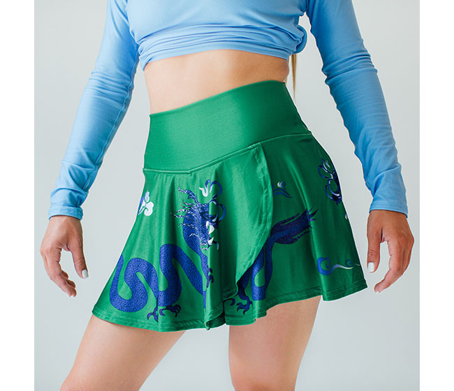 Faye+Florie Dragon Print Holly Skirt (W)