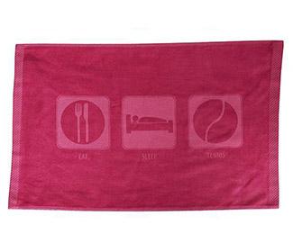 Eat Sleep Tennis Towel (Pink)