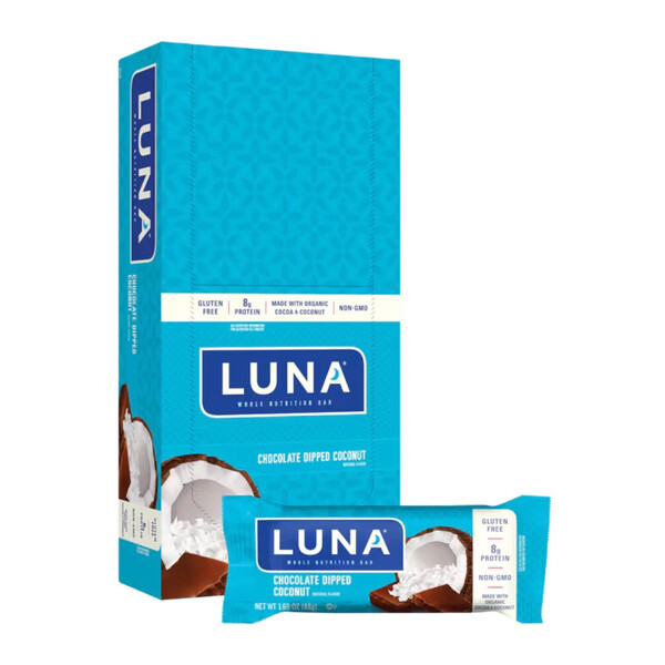 Luna Bars (Chocolate Dipped Coconut) (15/Case)