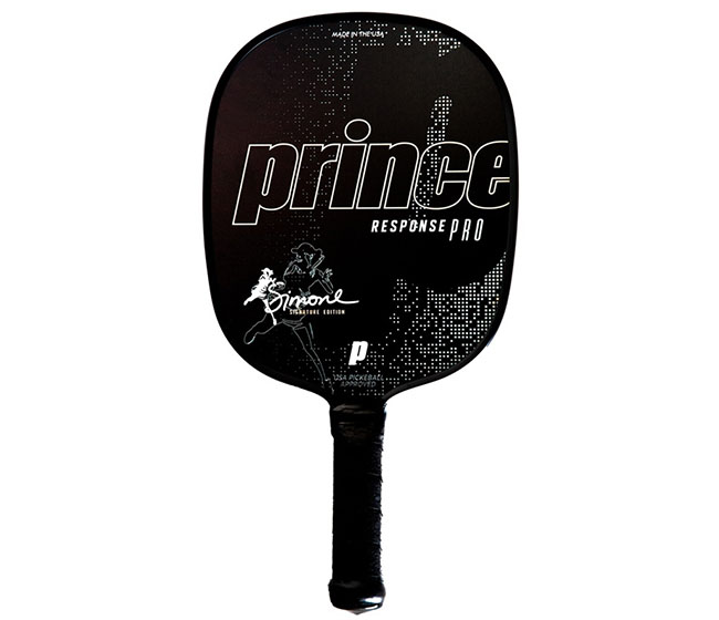 Prince Response Pro Simone Jardim Thin Grip Pickleball Paddle (Black)
