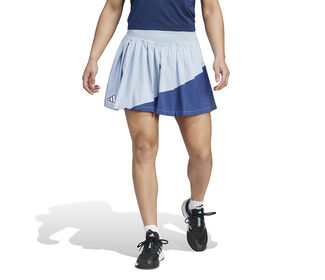 adidas Clubhouse Pleated Skirt (W) (Blue)