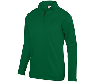 Augusta Wicking Fleece 1/4 Zip Pullover (M) (Dark Green)