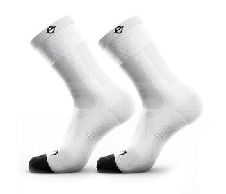 Lasso Men's Athletic Compression Crew Socks 2.0 (M) (White)