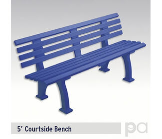 5' Courtsider Bench (Blue)