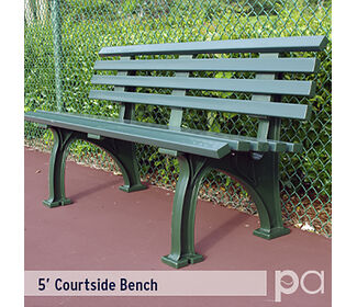 5' Courtsider Bench (Green)