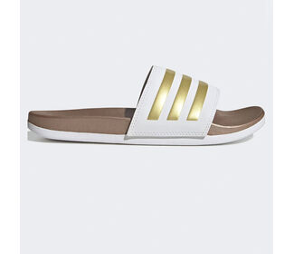 adidas Adilette Comfort Slide (W) (White/Gold)