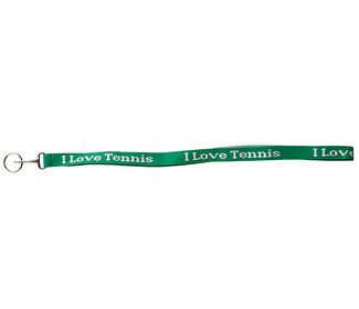 I Love Tennis Lanyard (Green)