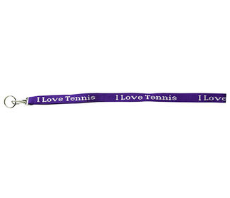 I Love Tennis Lanyard (Purple)